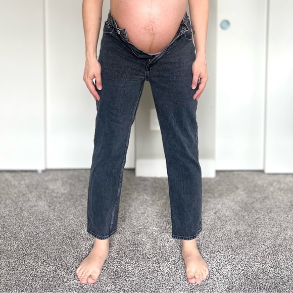 Abercrombie & Fitch Curve Love Ultra High Rise Ankle Straight Jeans - Size 27/4 - Picture 2 of 10